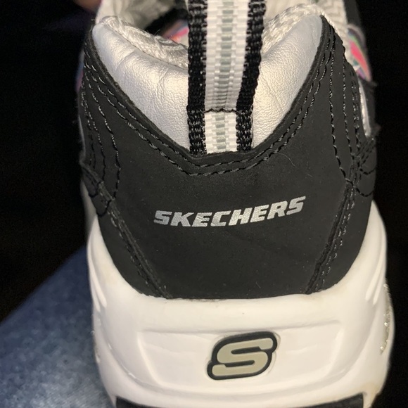 Skechers D’lites Women’s Size 7.5 Black Memory Foam Comfort Sneakers - Picture 11 of 11